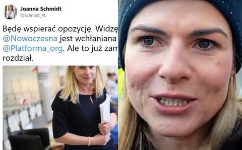Joanna Schmidt: ".Nowoczesna jest wchłaniana przez Platformę Obywatelską"