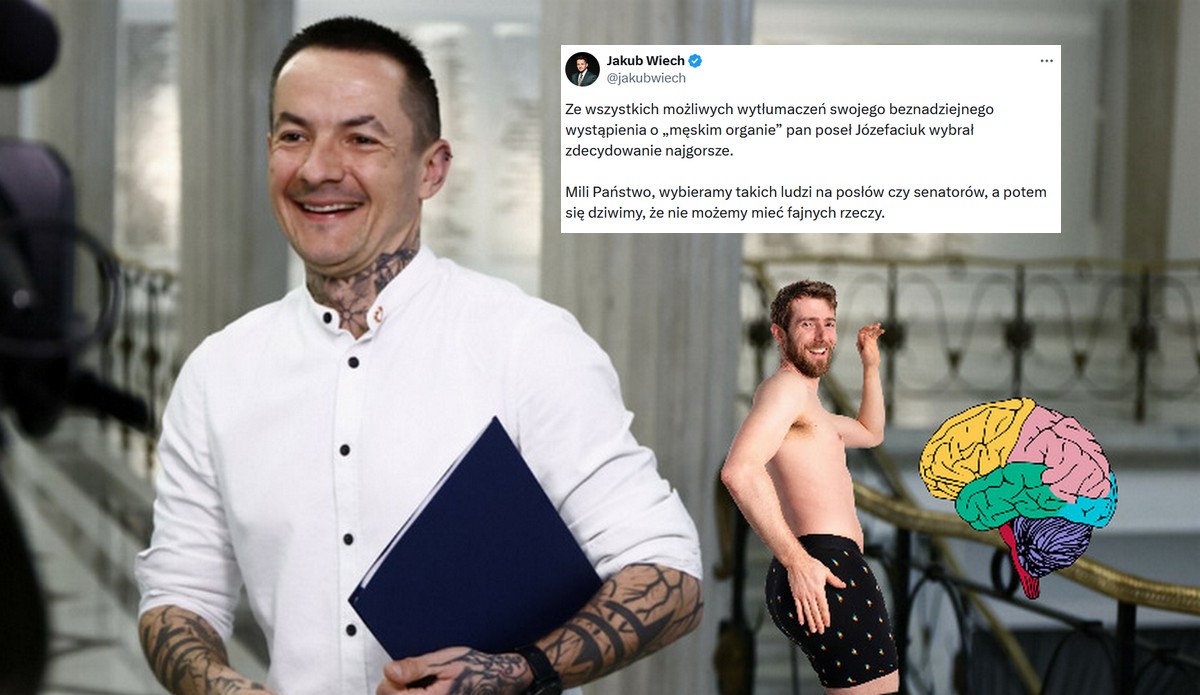 Poseł Józefaciuk po głupim wystąpieniu postanowił głupio się tłumaczyć, że nie chodziło mu o siurka, tylko o mózg
