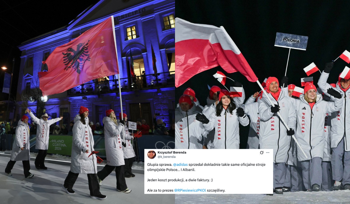 Trwa spór o to, czyją winą jest, że reprezentacje Polski i Albanii na igrzyskach wyglądają niemal identycznie