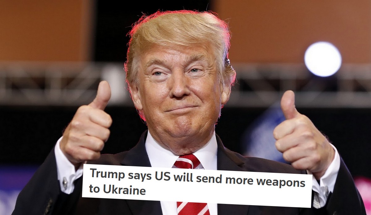 Trump zapowiedział wysłanie dodatkowych dostaw broni do Ukrainy
