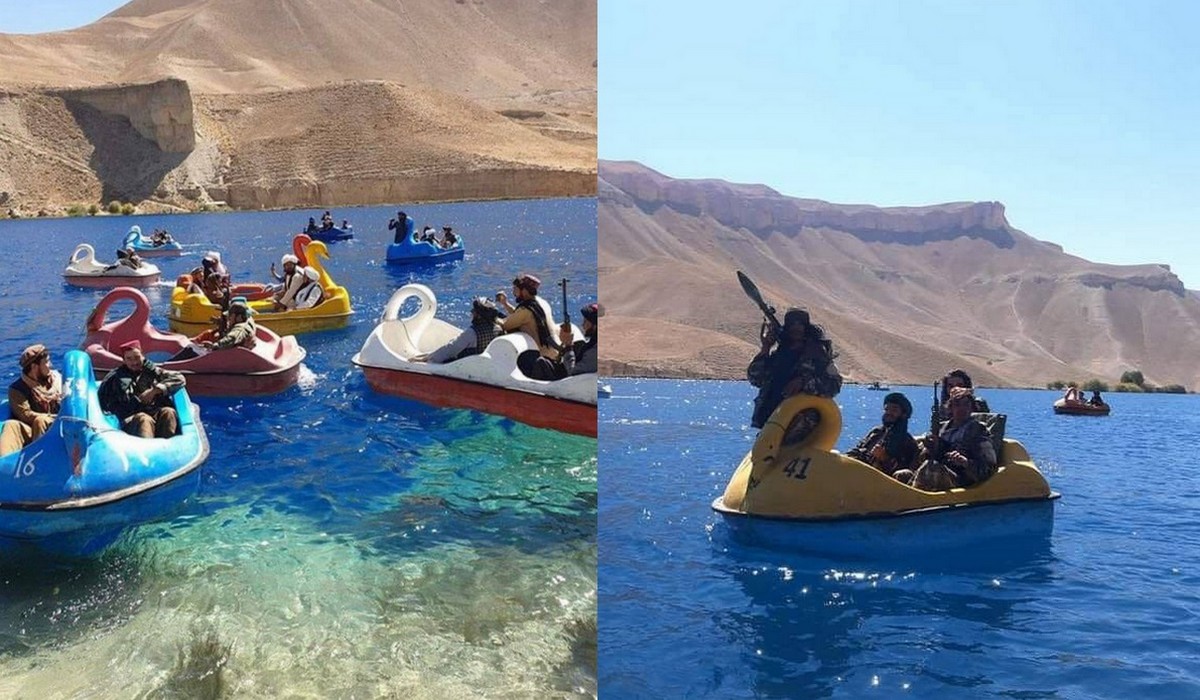 Talibowie wciąż odkrywają uroki w miarę normalnego życia (które przepędzili) i wybrali się na wycieczkę rowerami wodnymi