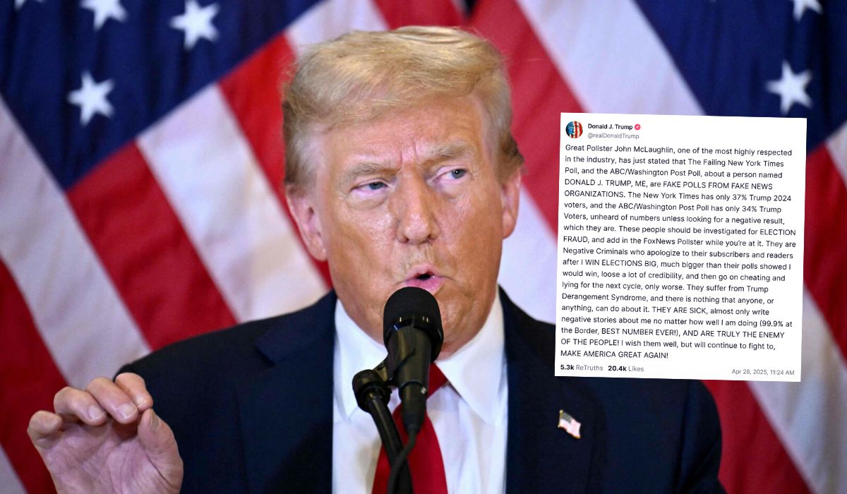 Trump tłumaczy fatalne sondaże korupcją mediów, które chcą go oczernić w oczach obywateli