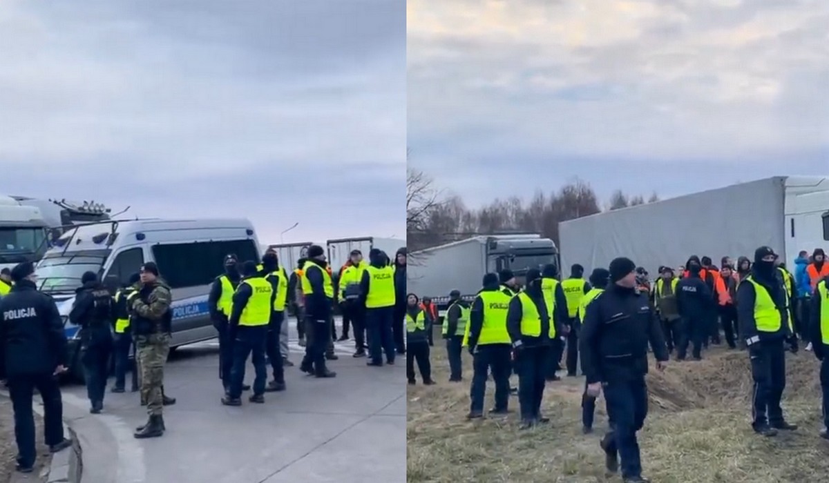 Polacy i Ukraińcy blokują granicę polsko-białoruską, żeby przerwać wwóz towarów do Rosji