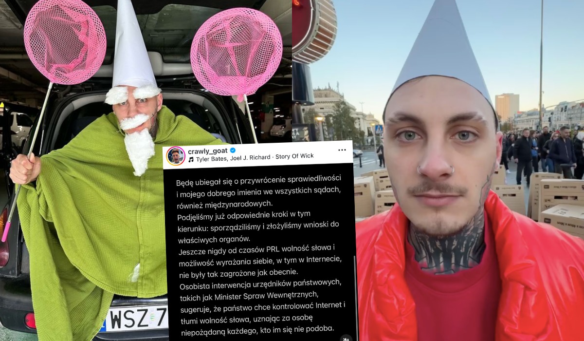 Gnom Crawly jednak jest w Czechach i odgraża się, że będzie składał pozwy za szkalowanie go