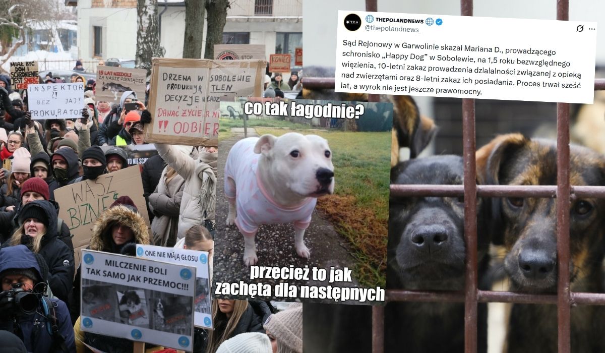 Sąd skazał właściciela patoschroniska w Sobolewie, podkreślono, że nie ma okoliczności łagodzących jego winę