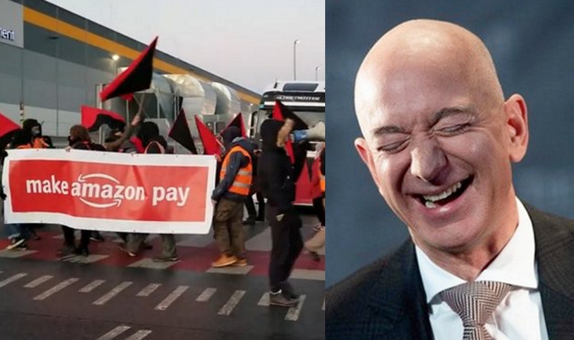 Wrocław: pracownicy Amazona blokują magazyn i protestują przeciwko traktowaniu ich jako taniej siły roboczej