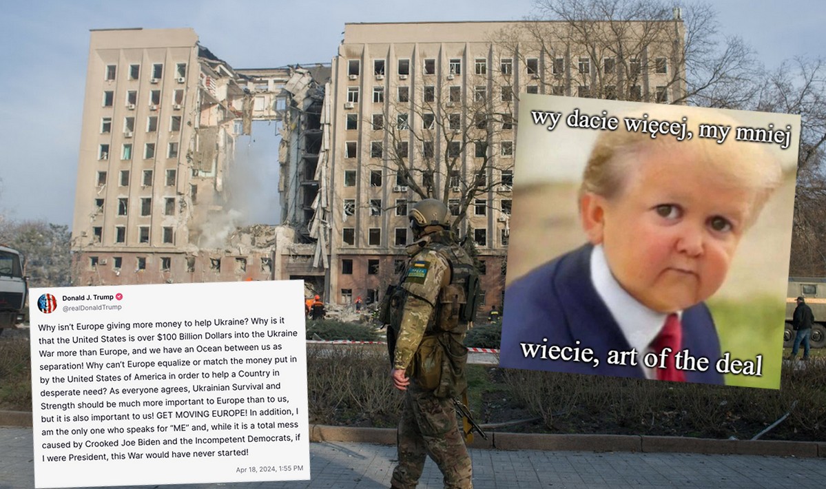 Trump ze świeżym pomysłem: Europa powinna dać jeszcze więcej pieniędzy na wsparcie Ukrainy