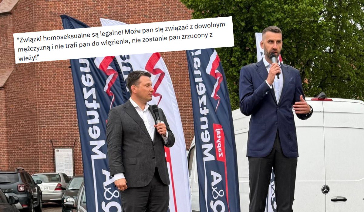 Mentzen wyjaśnił, że związki jednopłciowe już są legalne, bo przecież nie idzie się za nie siedzieć