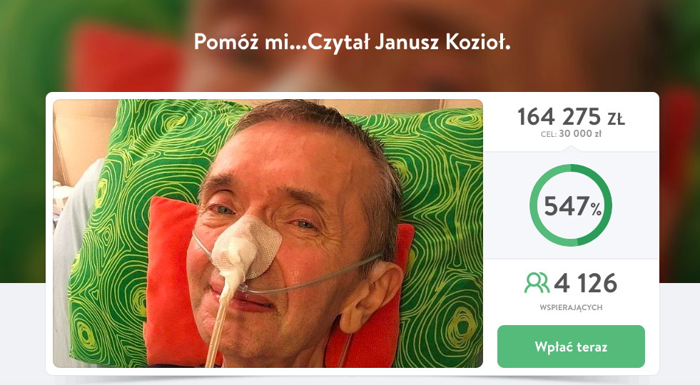 Udana zbiórka dla znanego lektora, który traci głos: ponad 500% kwoty