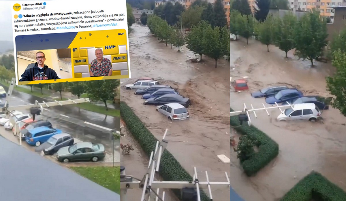 Burmistrz Lądka-Zdroju podsumował straty po powodzi: "dotknęło nas prawdziwe tsunami"