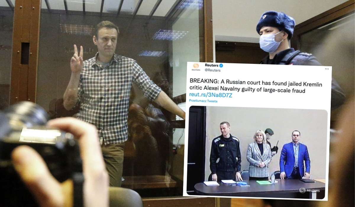 Lider rosyjskiej opozycji, Nawalny został skazany na 9 lat kolonii karnej 