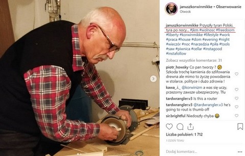 Korwin Mikke: "Przyszły tyran Polski tyra po nocy"