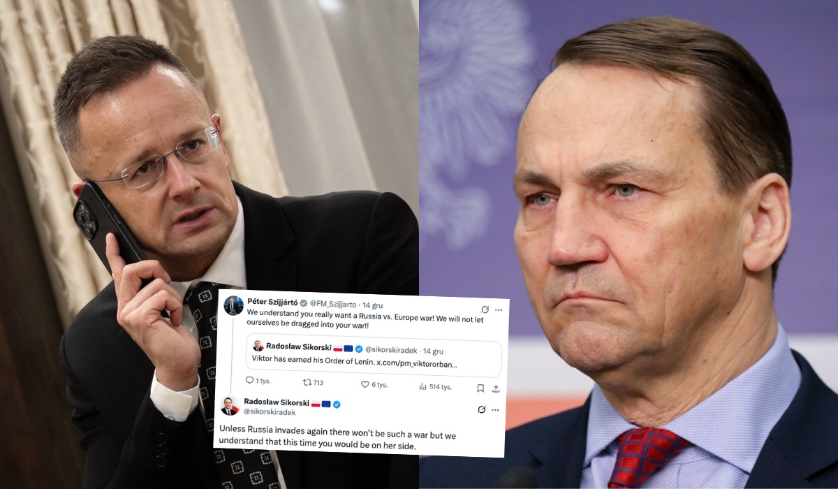Sikorski pokłócił się ze swoim węgierskim odpowiednikiem o to, kto bardziej chce wojny