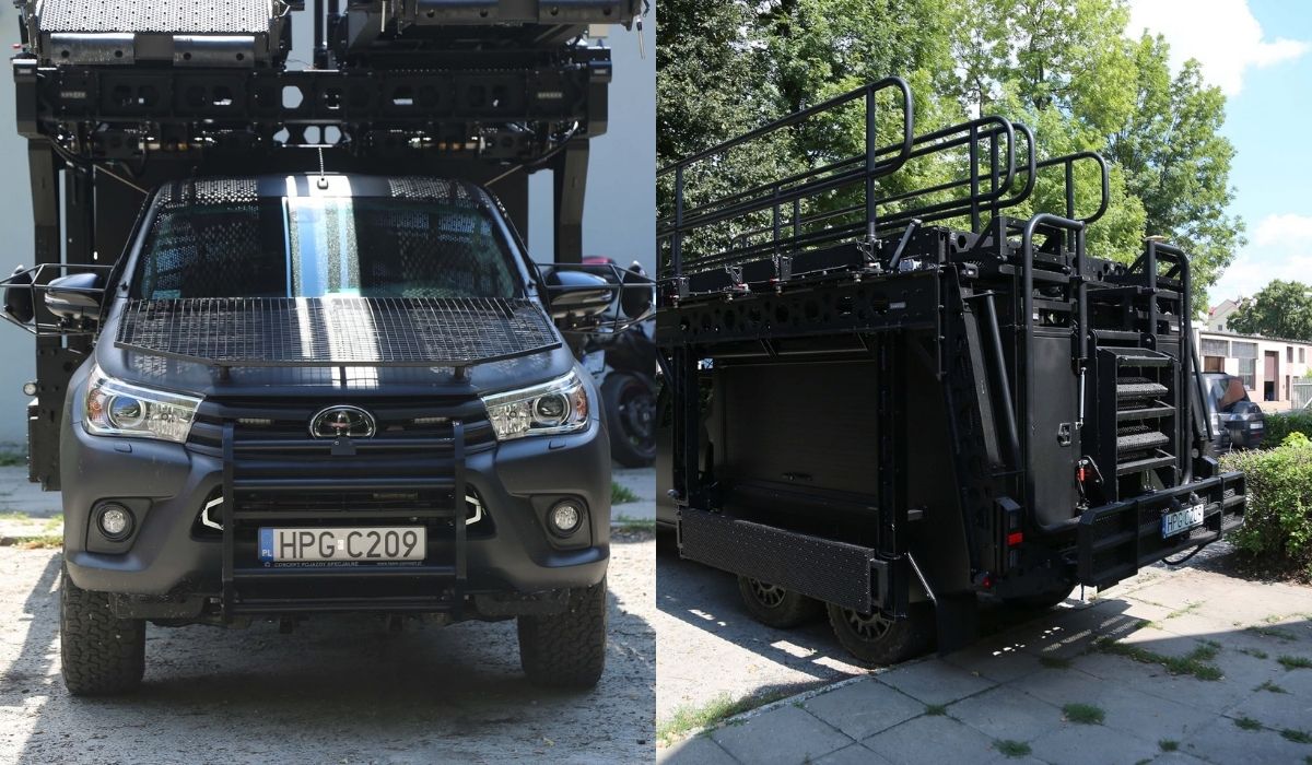 Małopolska policja chwali się antyterrorystycznym tunningiem Toyoty Hilux