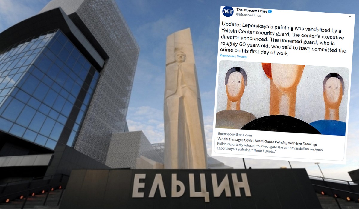 Rosja: znudzony ochroniarz galerii dorysował oczy na obrazie za milion dolarów