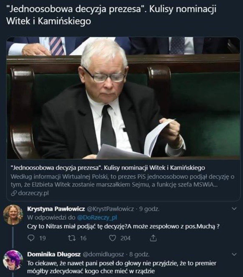 "Jednoosobowa decyzja prezesa":jarek: