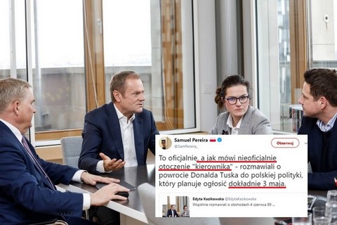 Pereira: Tusk chce ogłosić powrót do polskiej polityki dokładnie 3 maja