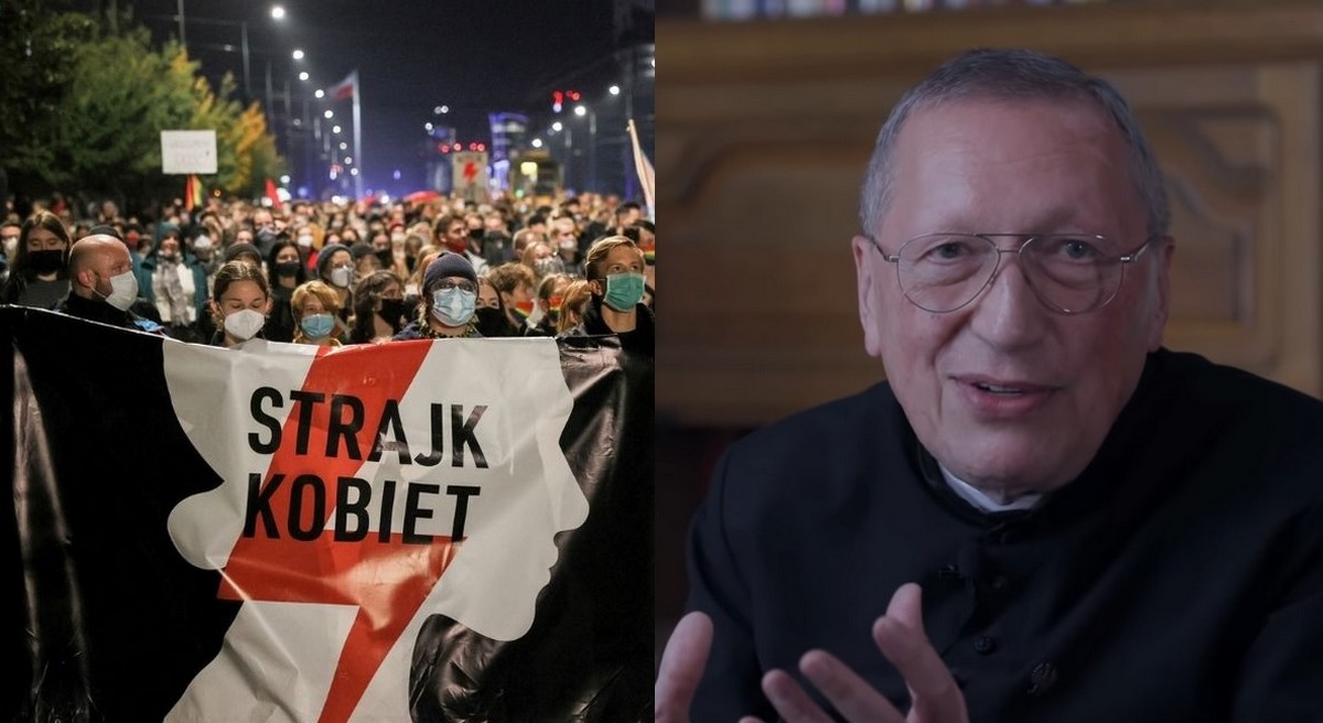 Kapelan narodowców zniesmaczony widokiem pielęgniarek w maseczkach z logo Strajku Kobiet: diablice