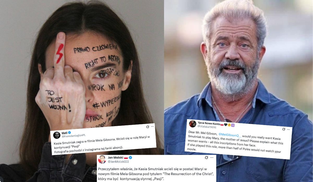 Konserwatyści donoszą Melowi Gibsonowi, że aktorka, która ma wcielić się w rolę Maryi, uczęszczała na Strajk Kobiet