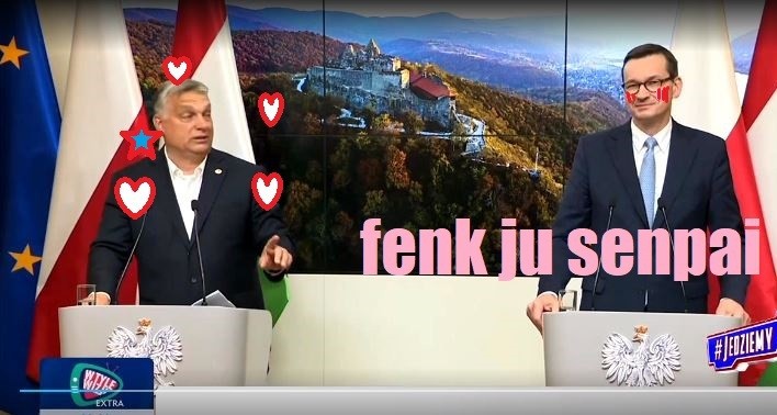 Premier Morawiecki w ogniu komplementów Orbana: "wszedł do pokoju i wyszedł z 600 mln euro"