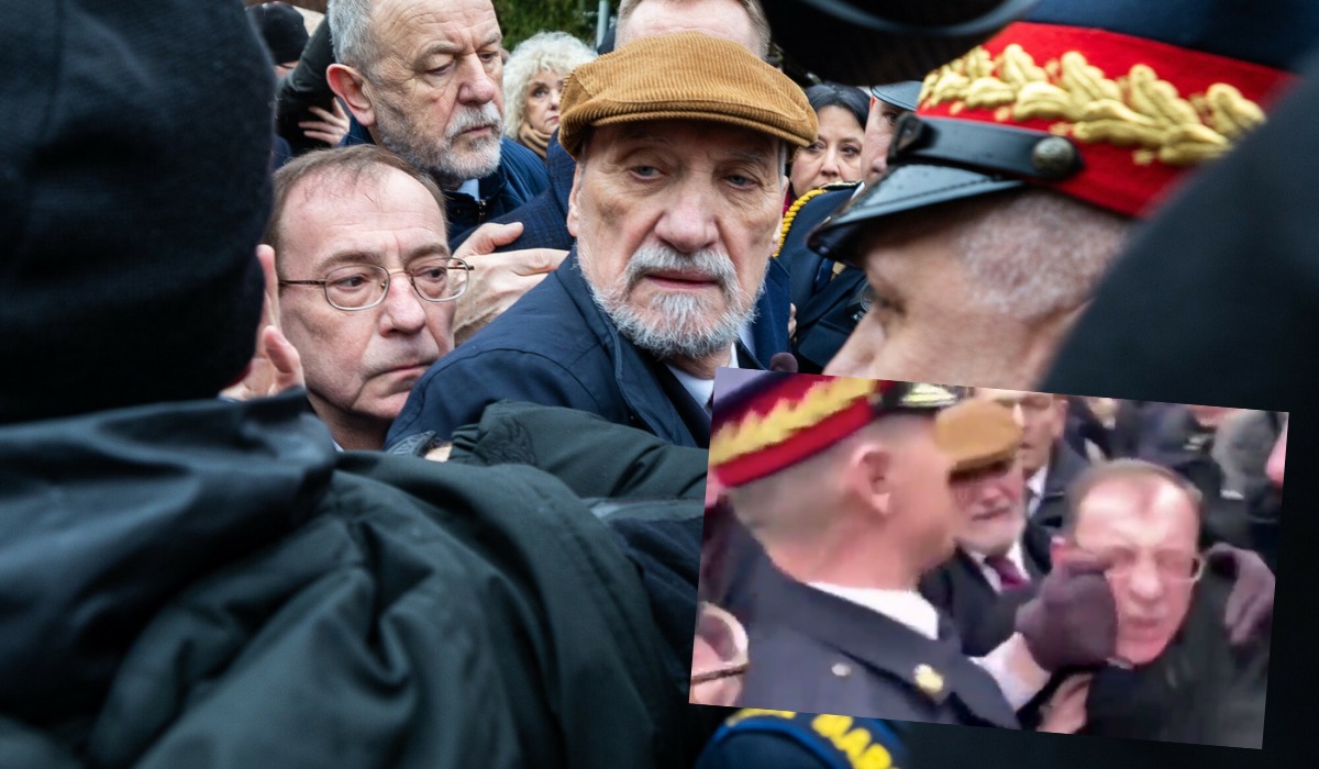 Macierewicz zapewnia, że nie dał w pysk Kamińskiemu, chociaż wszyscy widzieli, że dał i są nagrania
