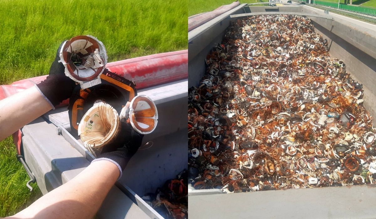 Zatrzymano przemyt elektrośmieci, ktoś transportował aż 25 ton na Dolny Śląsk