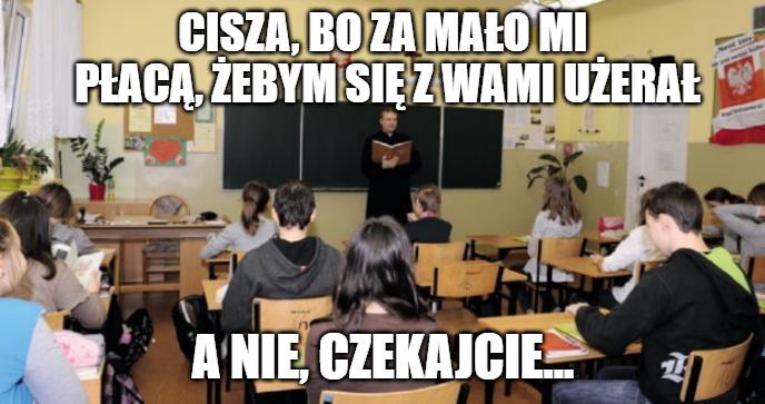 Pensja katechety to około 3700 zł, dotowane z Ministerstwa Edukacji Narodowej