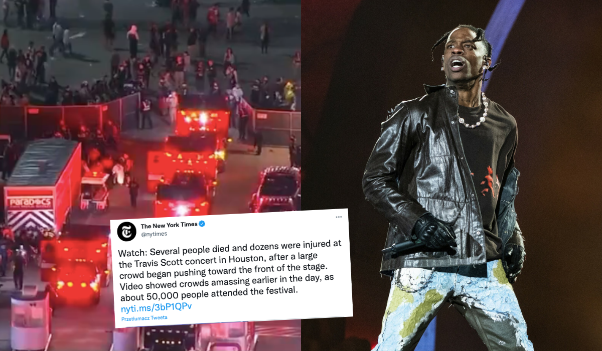 W trakcie koncertu Travisa Scotta tłum wpadł w panikę, nie żyje 8 osób