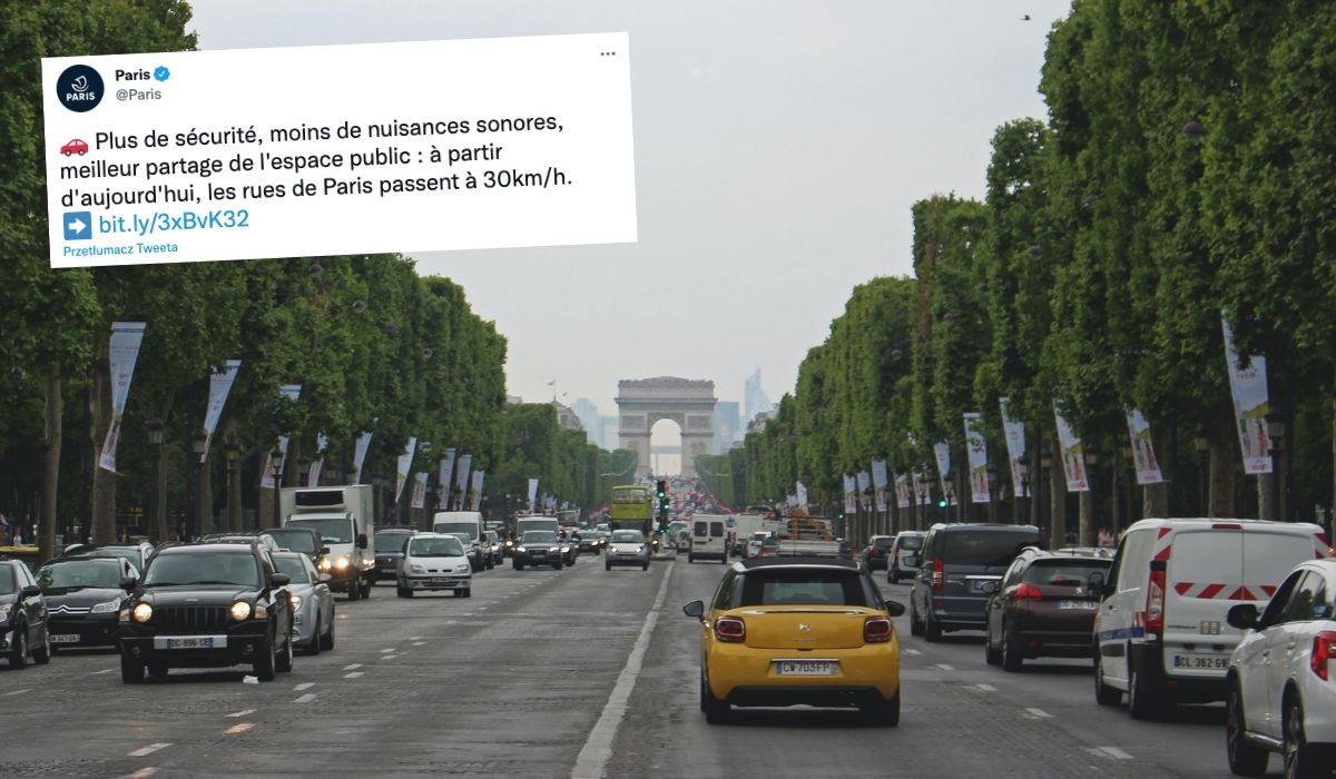 W całym Paryżu można jeździć tylko 30 km/h, ponad połowa mieszkańców popiera nowe prawo