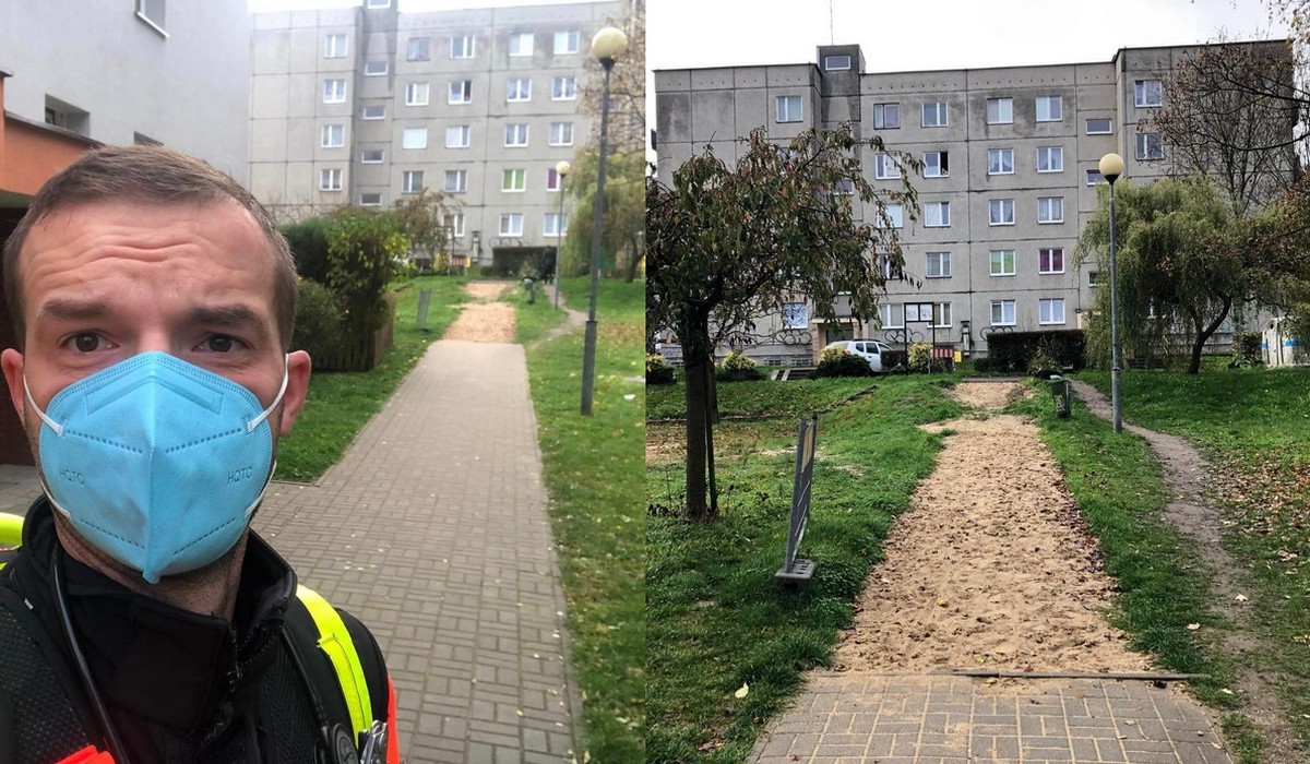 Zielona Góra: spółdzielnia na złość wspólnotom mieszkaniowym zrobiła z chodników tor przeszkód, na jednym utknęli ratownicy