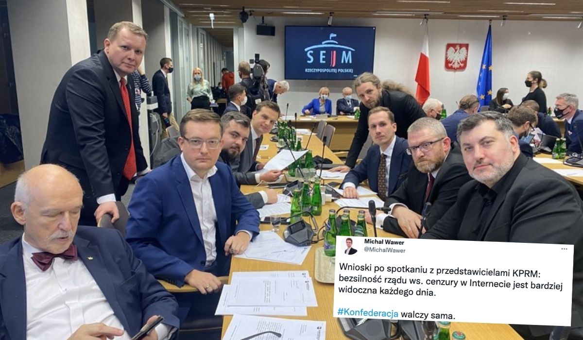 Konfederacja cierpi z braku solidarności innych partii, interwencja rządowa u Facebooka to za mało