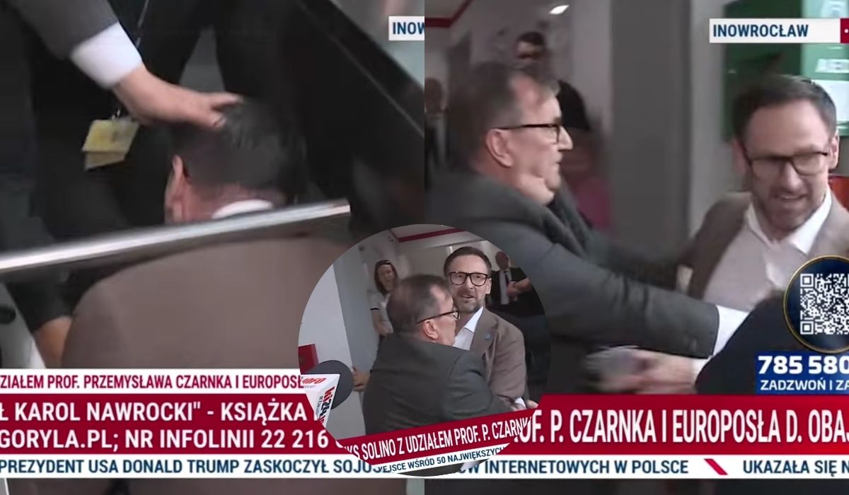 Daniel Obajtek na główkę szturmował obiekt Orlenu, ale utknął na wejściu