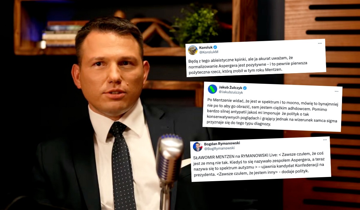 Mentzen opowiedział szerzej o tym, że zdiagnowozano u niego zespół Aspergera