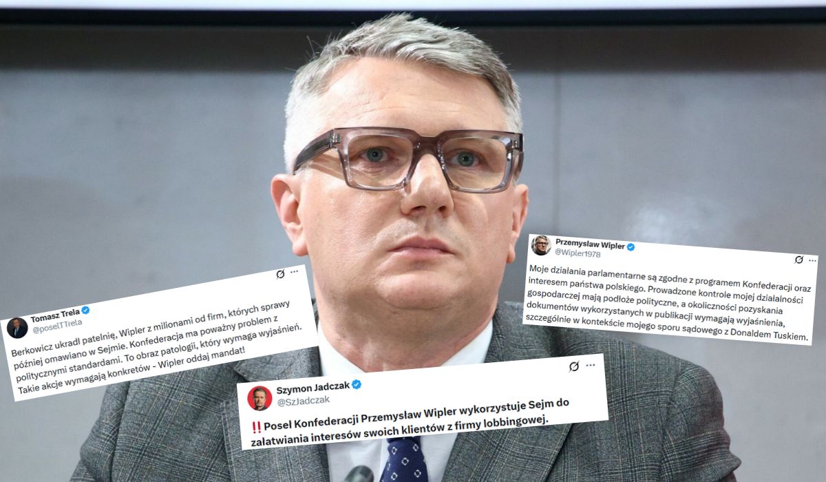 Konfederacja odpowiada na artykuł obciążający posła Wiplera ostro milcząc