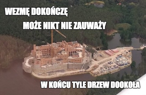 Zamek w Stobnicy wciąż rośnie, służby ustalają dlaczego