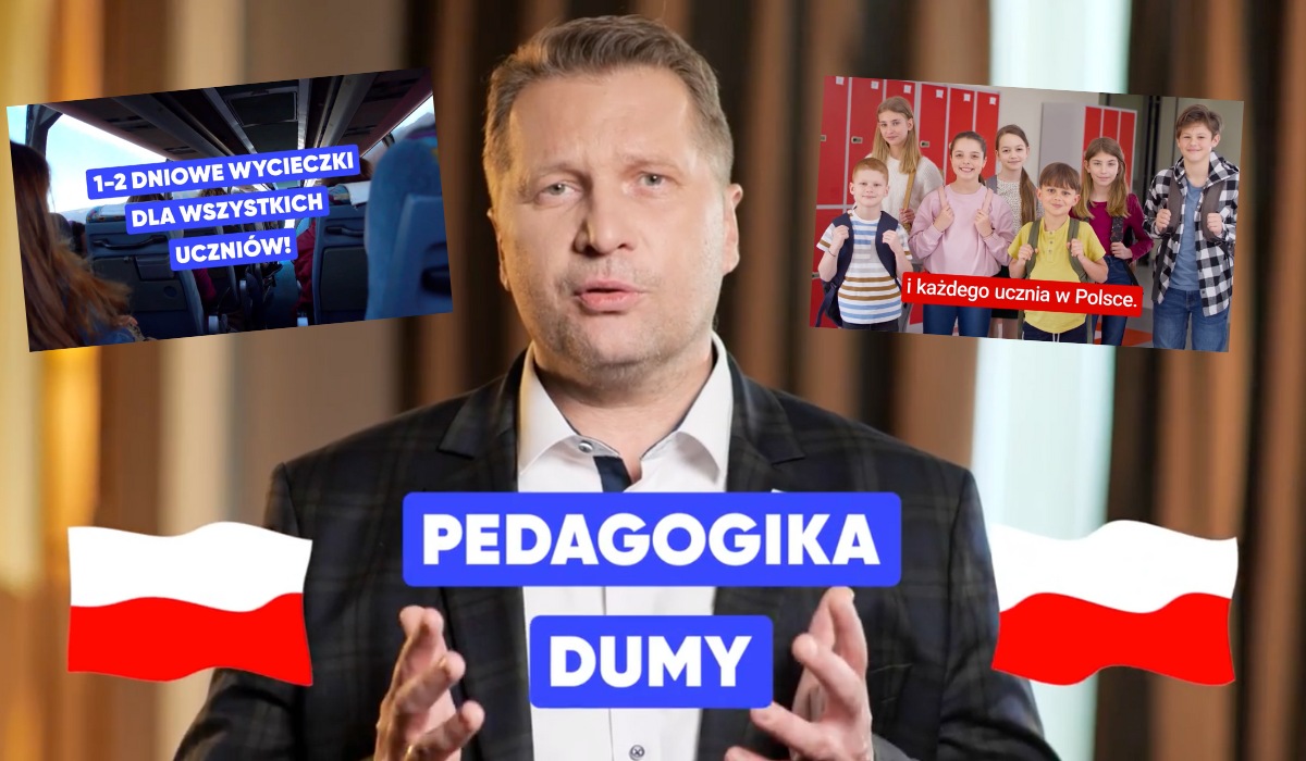 Czarnek prezentuje kolejny pomysł PiS: "bon szkolny" na wycieczki edukacyjne dla każdego ucznia