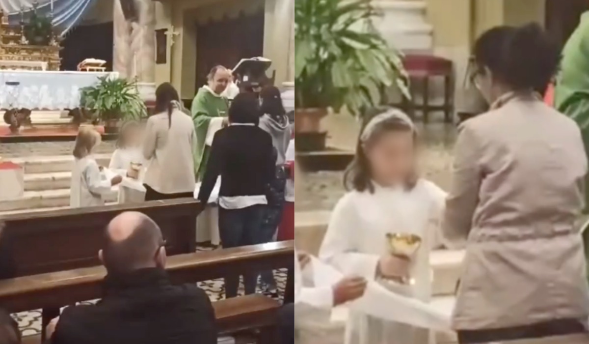 Włochy: ksiądz Eros tłumaczy skandal z dziewczynką rozdającą komunię