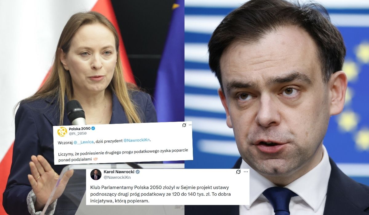 Polska 2050 chce podnieść drugi próg podatkowy, a minister finansów mówi, że nie chce