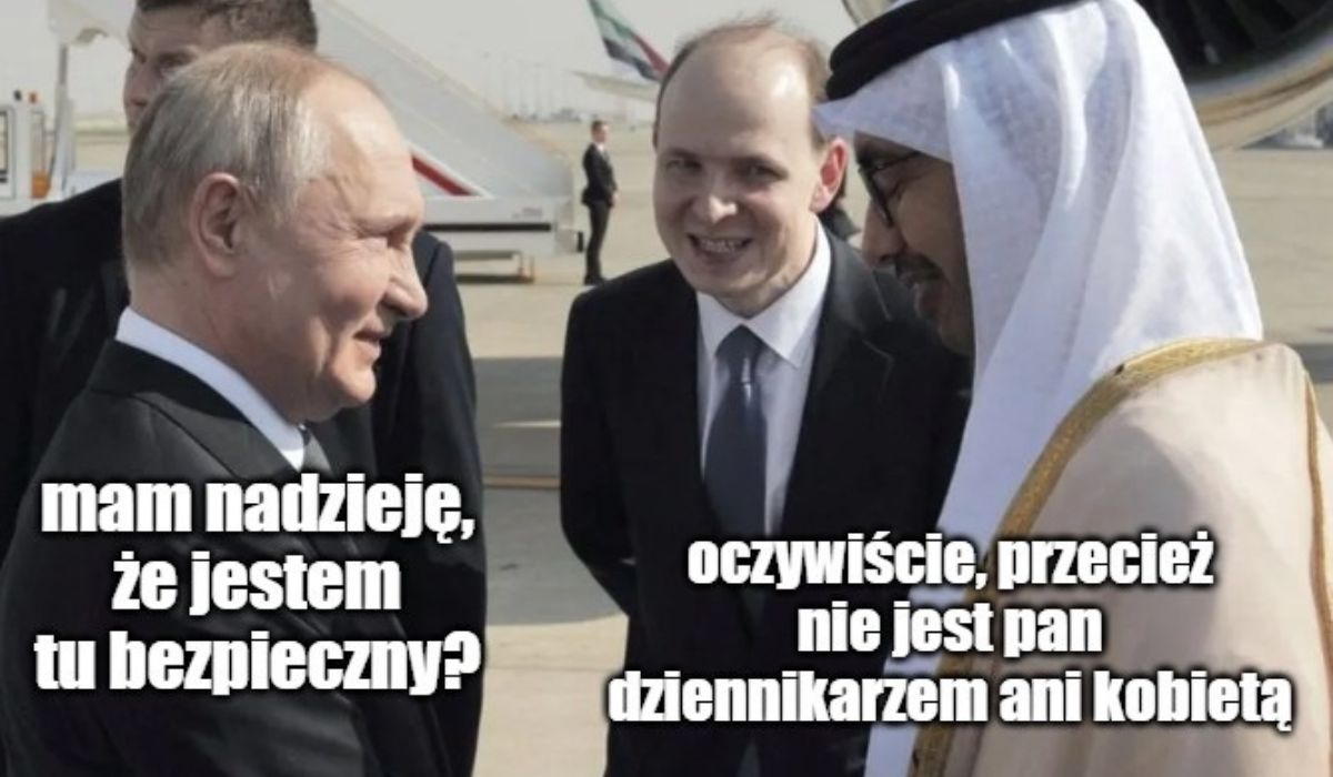 Putin wylądował z wycieczką w Zjednoczonych Emiratach Arabskich, będą rozmowy o wojnie i paliwach