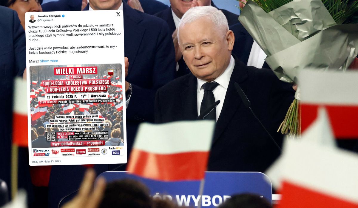 Prezes Kaczyński wezwał "wszystkich patriotów" na wielki marsz 12 kwietnia
