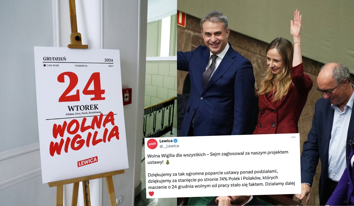 Sejm zagłosował za wolną Wigilią, ale od przyszłego roku