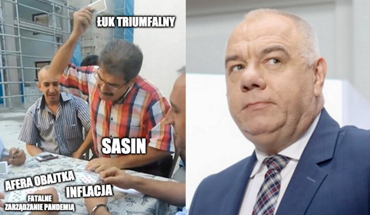 Jacek Sasin śmiało podpisał dokument w sprawie budowy łuku triumfalnego