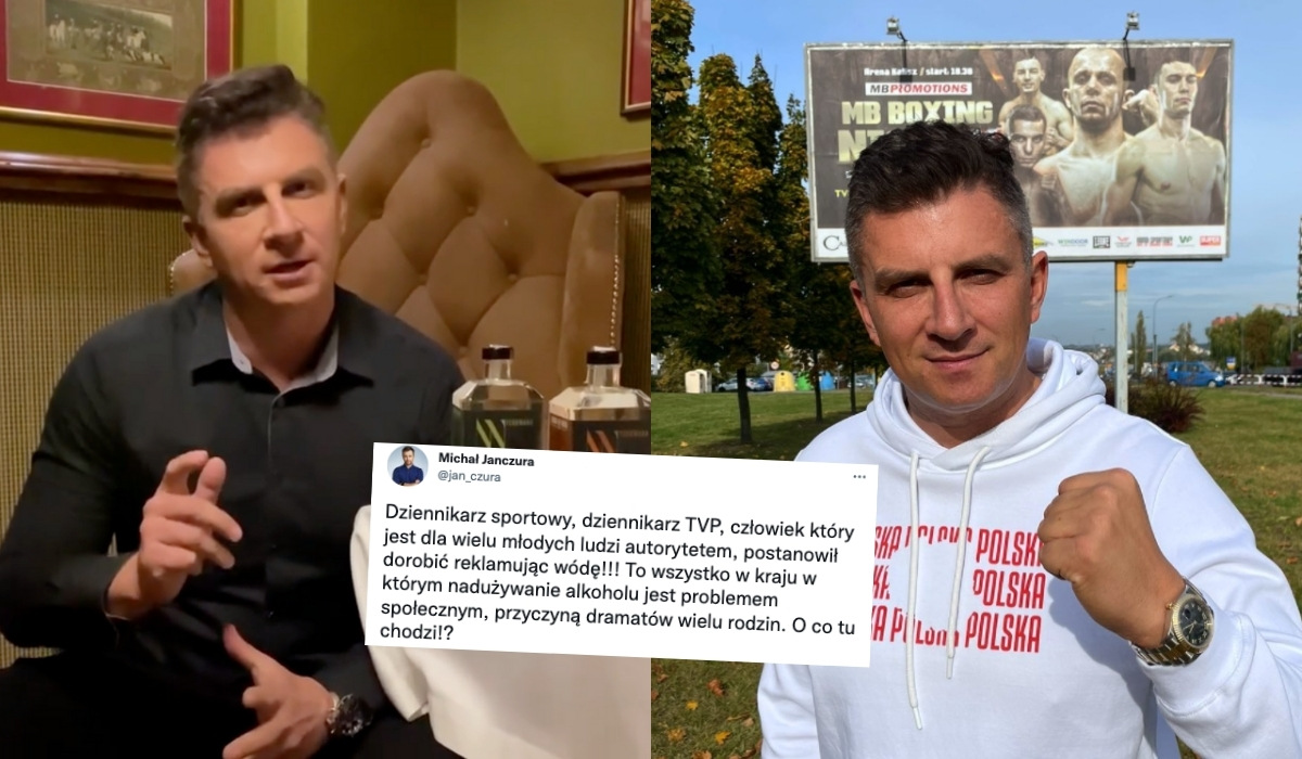 Borek, dziennikarz sportowy po raz kolejny krytykowany, tym razem za reklamę wódeczki