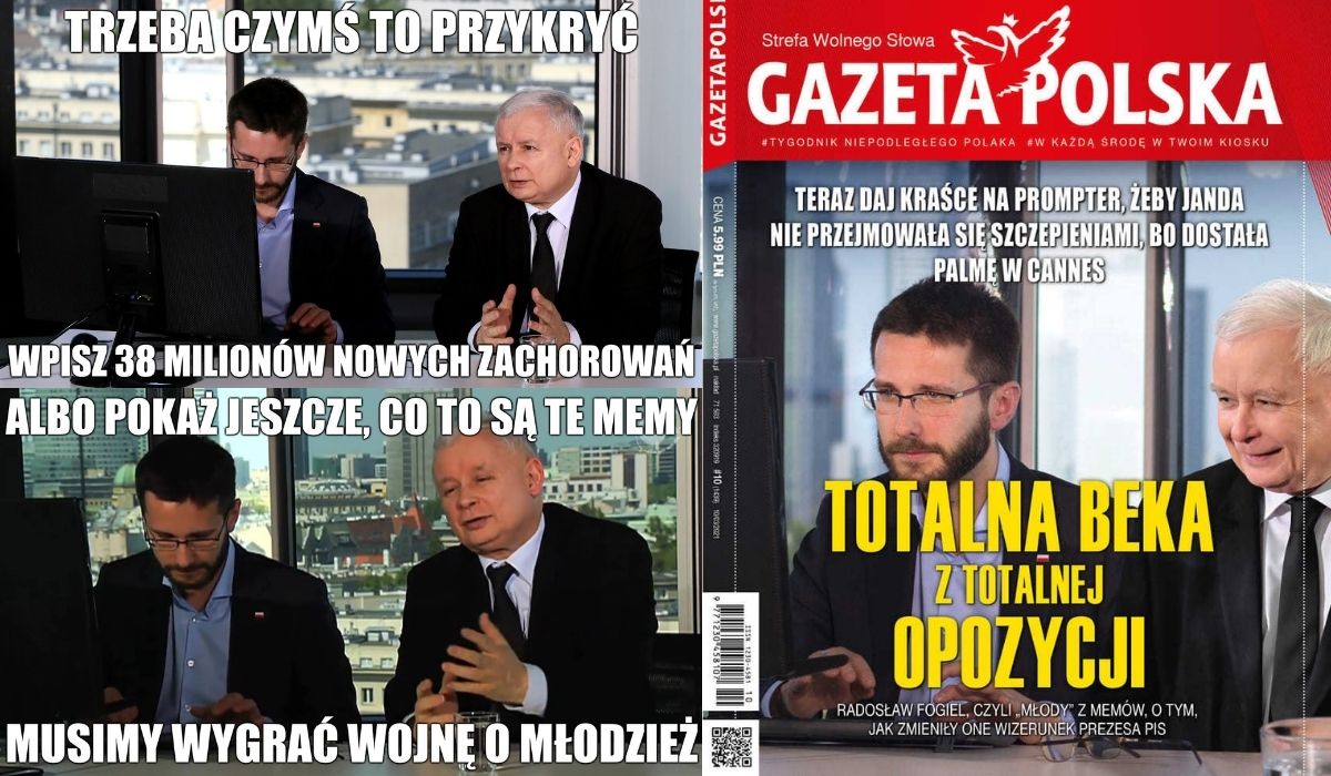Gazeta Polska i Radosław Fogiel tłumaczą, że memy o Kaczyńskim robią mu dobrze na wizerunek