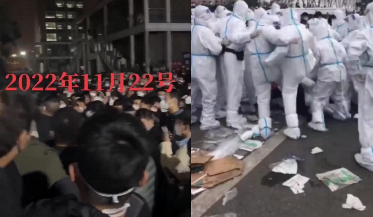 Chiny: w fabryce iPhonów doszło do zamieszek, setki zdesperowanych pracowników walczy o wypłatę premii