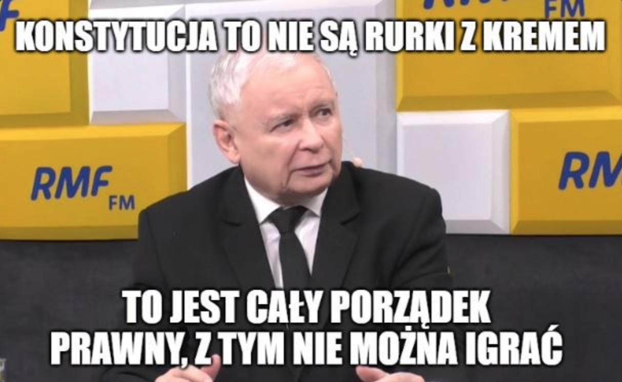 Kaczyński: bardzo trudno przełożyć wybory, bo konstytucja nie pozwala ¯\_(ツ)_/¯