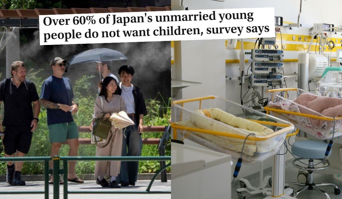 Japonia: pomimo katastrofalnej dzietności, ponad 60% młodych singli nie chce mieć dzieci 