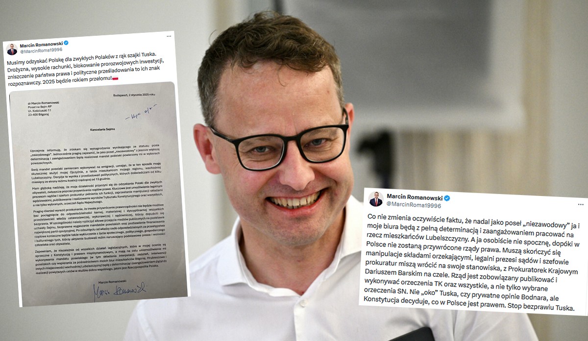 Romanowski zrzekł się statusu posła zawodowego i nie będzie już pobierał kasy z Sejmu