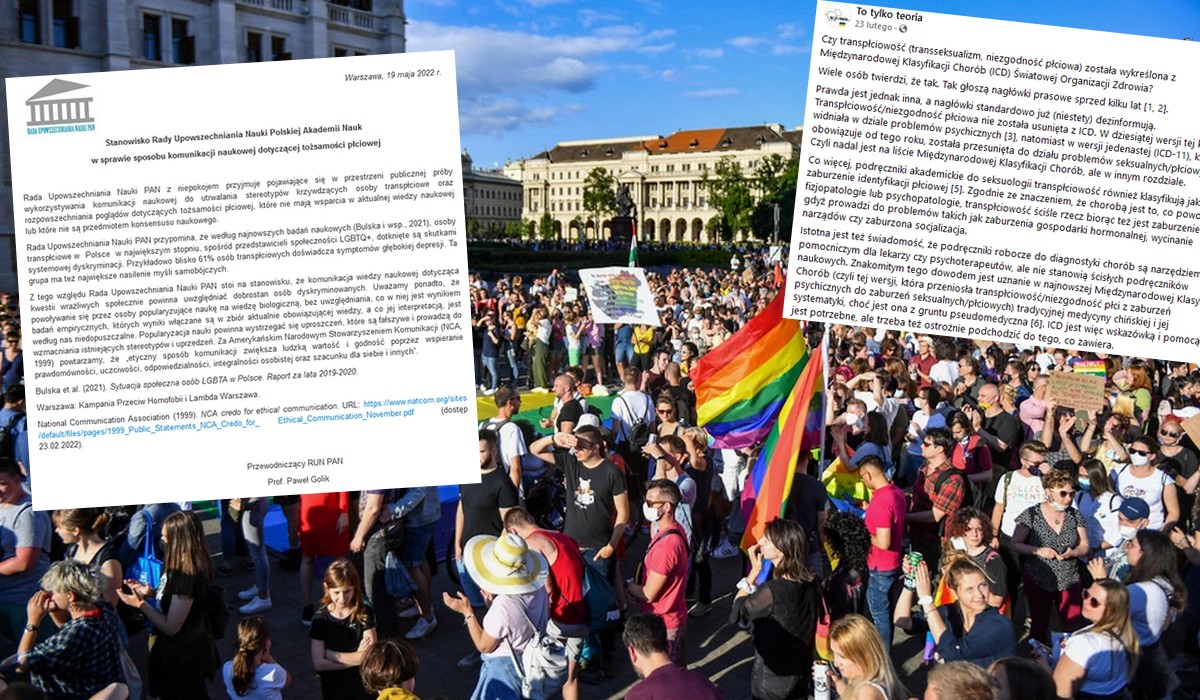 Polska Akademia Nauk krytykuje naukowych influencerów za rozpowszechnianie transfobicznych treści