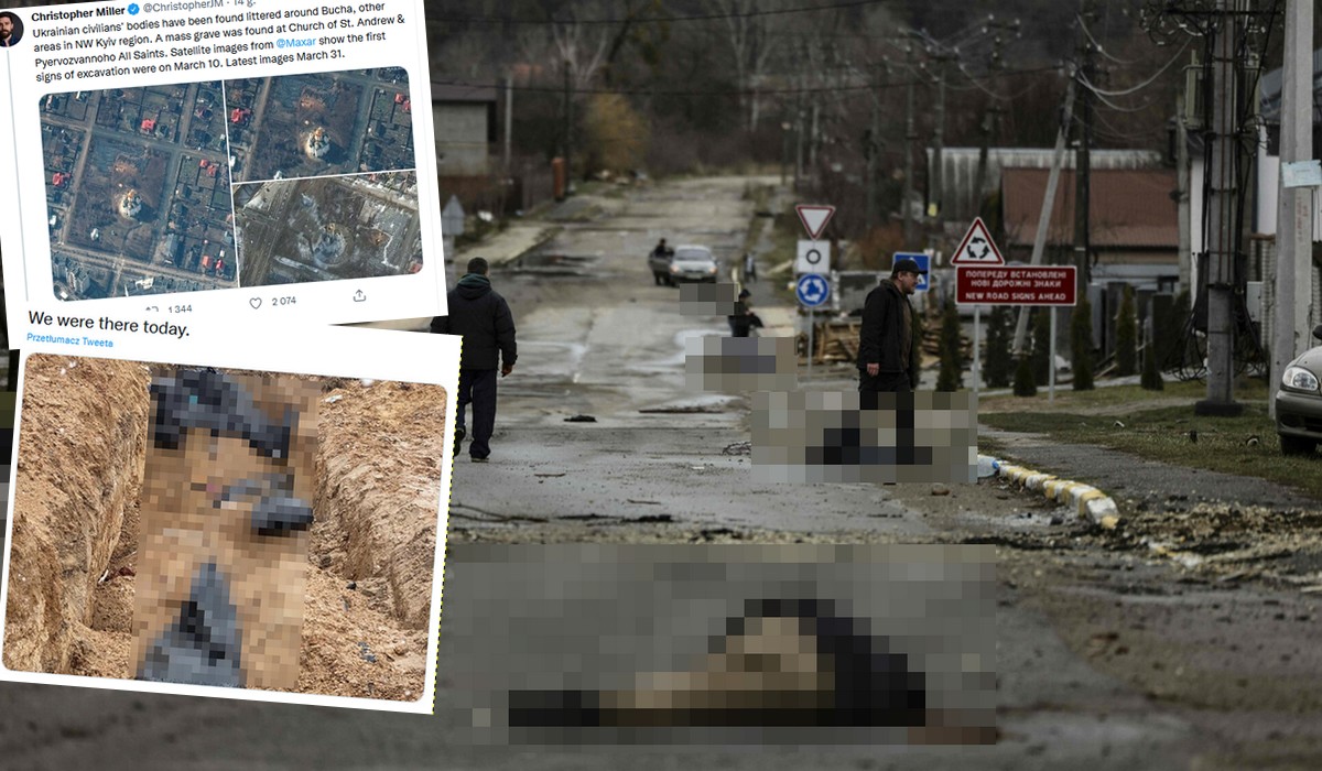 W ludobójstwie w Buczy zginęło ponad 300 cywilów, świat wzywa do podjęcia działań, a Rosja udaje, że nic się nie stało